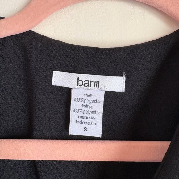 Bar III Black Sleeveless Longline Vest Women’s Small Open Front Duster Layering - Picture 2 of 4